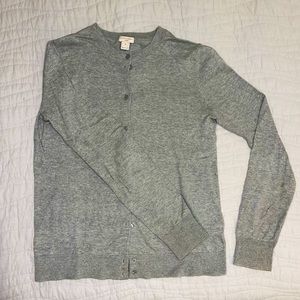 JCrew the Caryn Cardigan in Grey